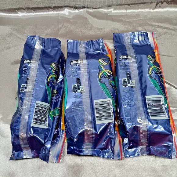 VTG gillette custom plus pivot Ultra Grip 30 total disposable razors NOS 3x10 Pk - Picture 4 of 4